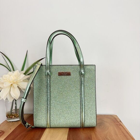 NWT Kate Spade Kenzie‎ Glitter Small Tote - Picture 1 of 6